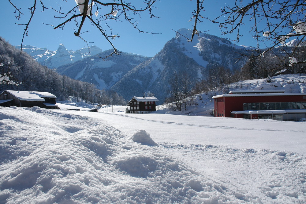 Winterlandschaft in den Schweizer Alpen