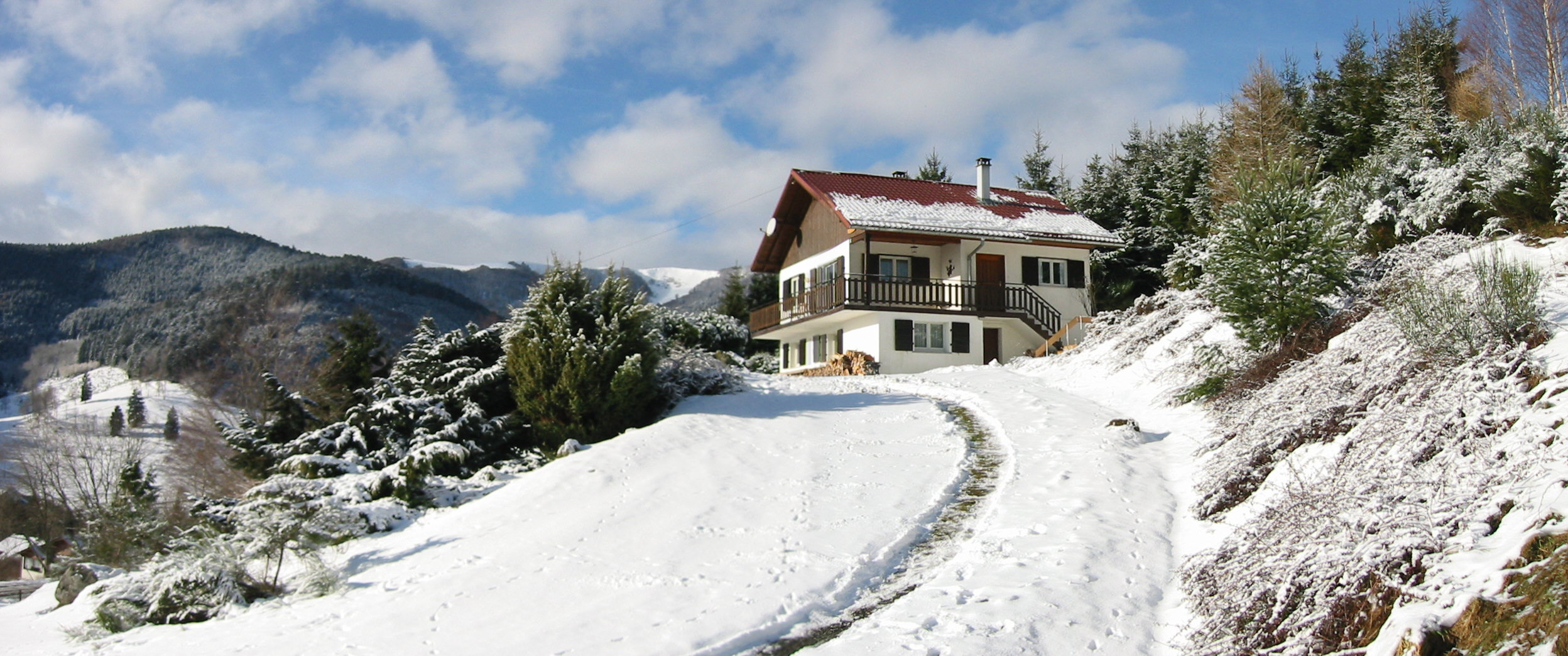 Winterlandschaft in den südl. Vogesen ( Elsass/ Frankreich)