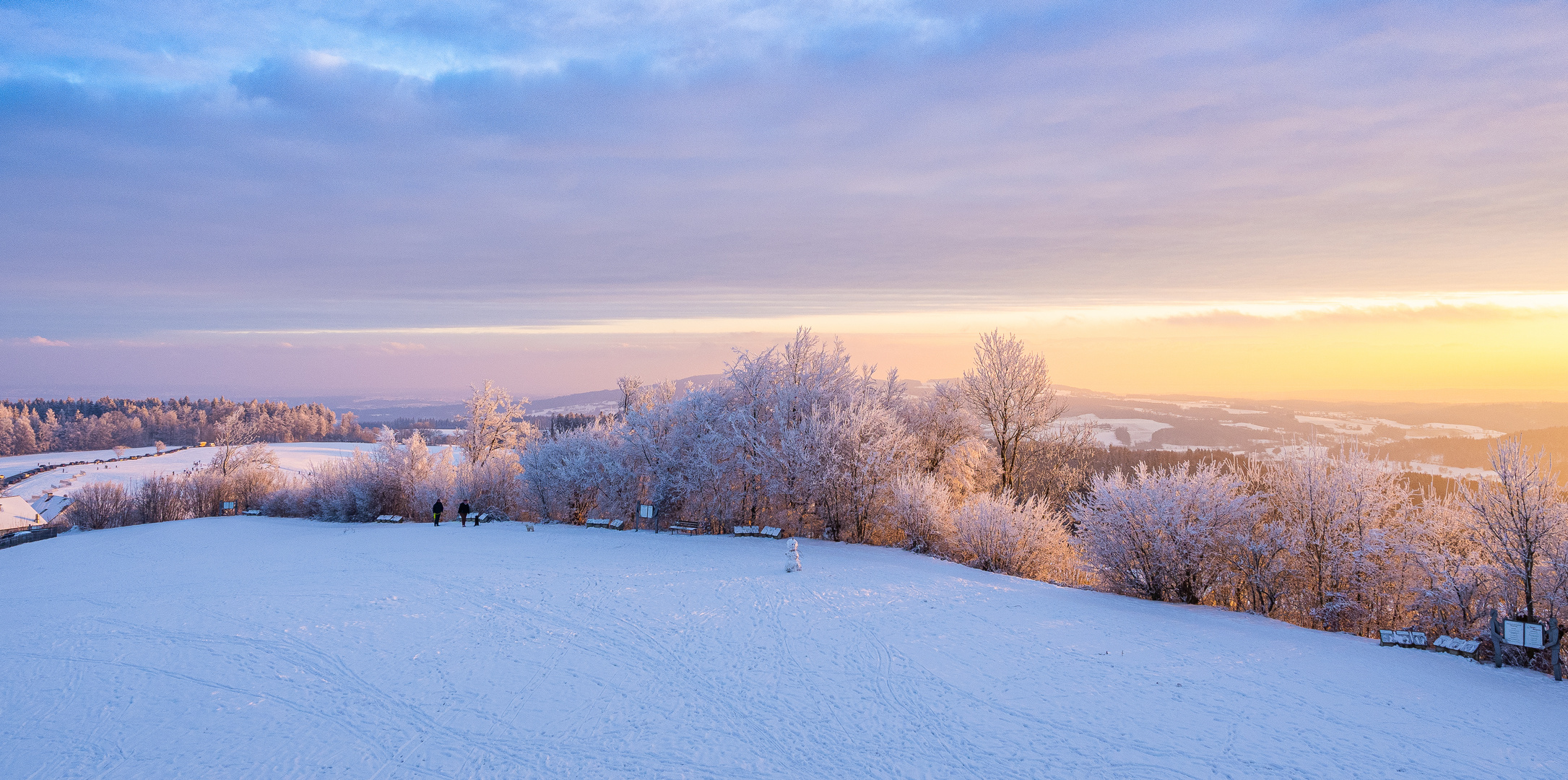 Winterlandschaft in der Abendsonne