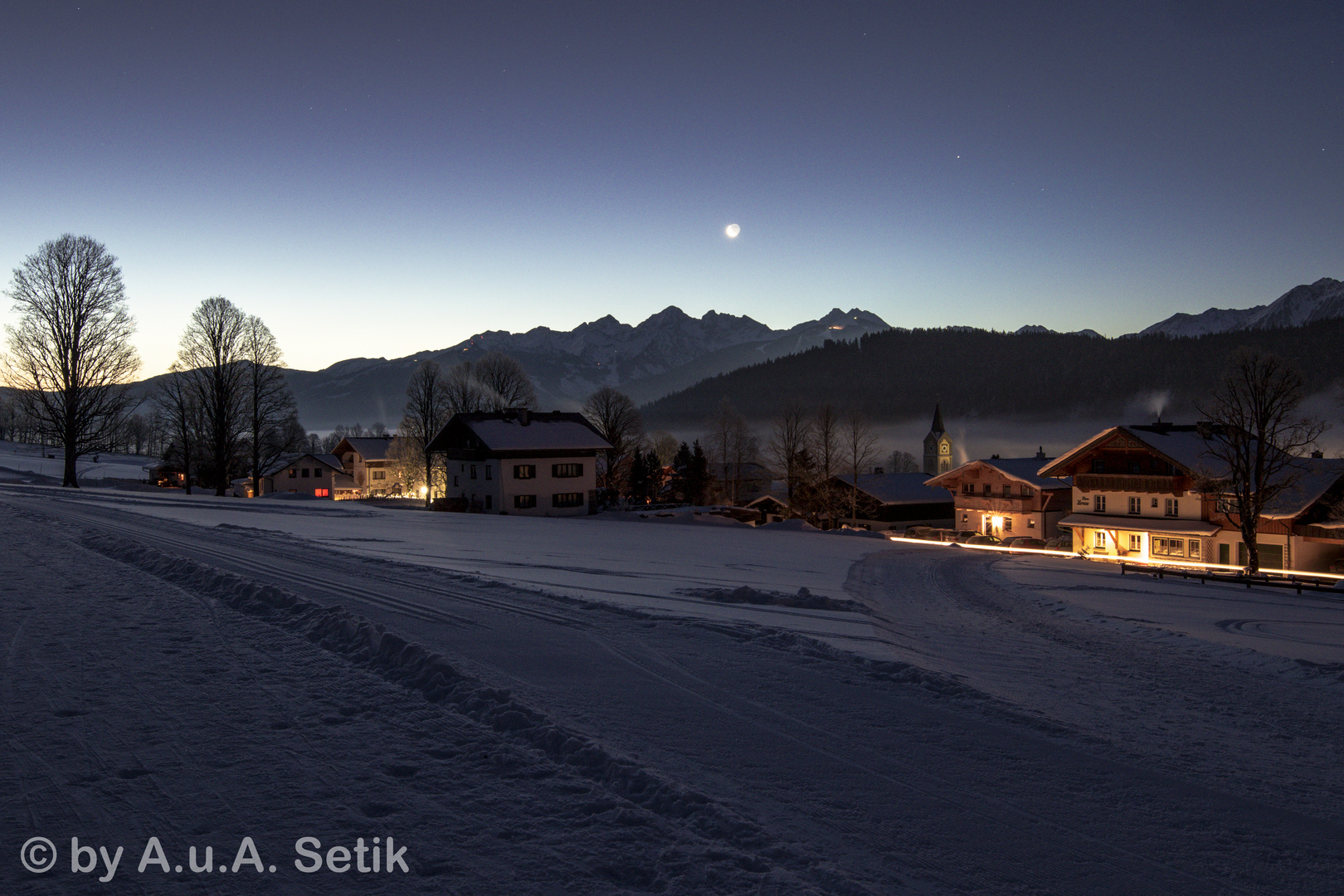 Winterlandschaft in der Ramsau