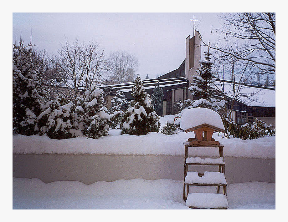 Winterlandschaft in der Stadt