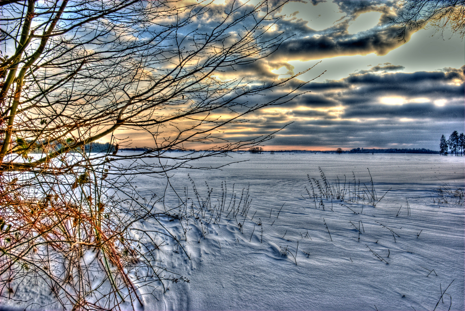 Winterlandschaft in HDR