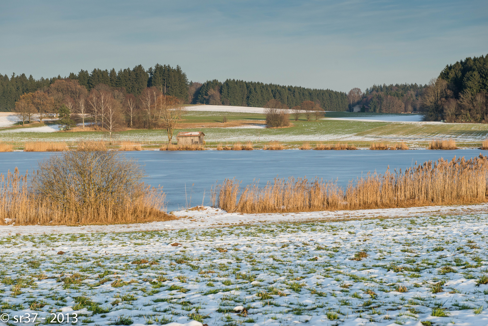 Winterlandschaft in Oberbayern