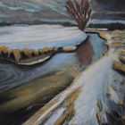 Winterlandschaft - in Pastell gezeichnet