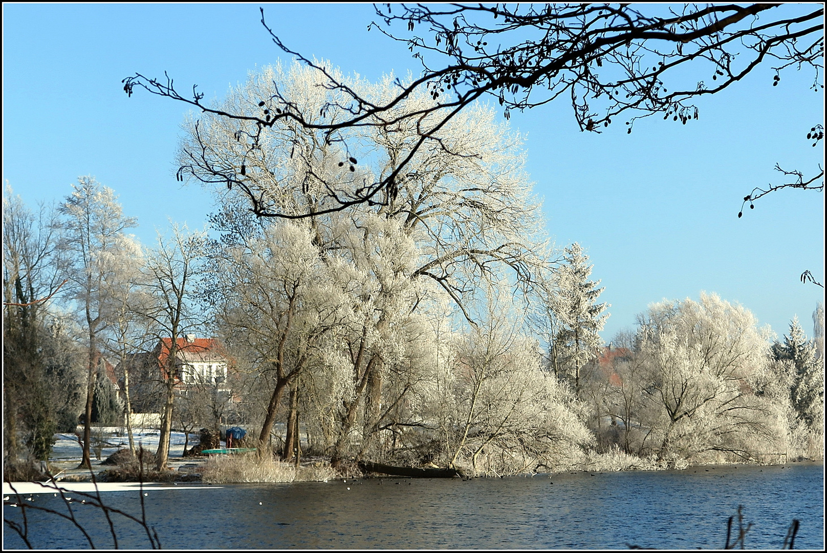 Winterlandschaft in Plön am 22. Januar 2016