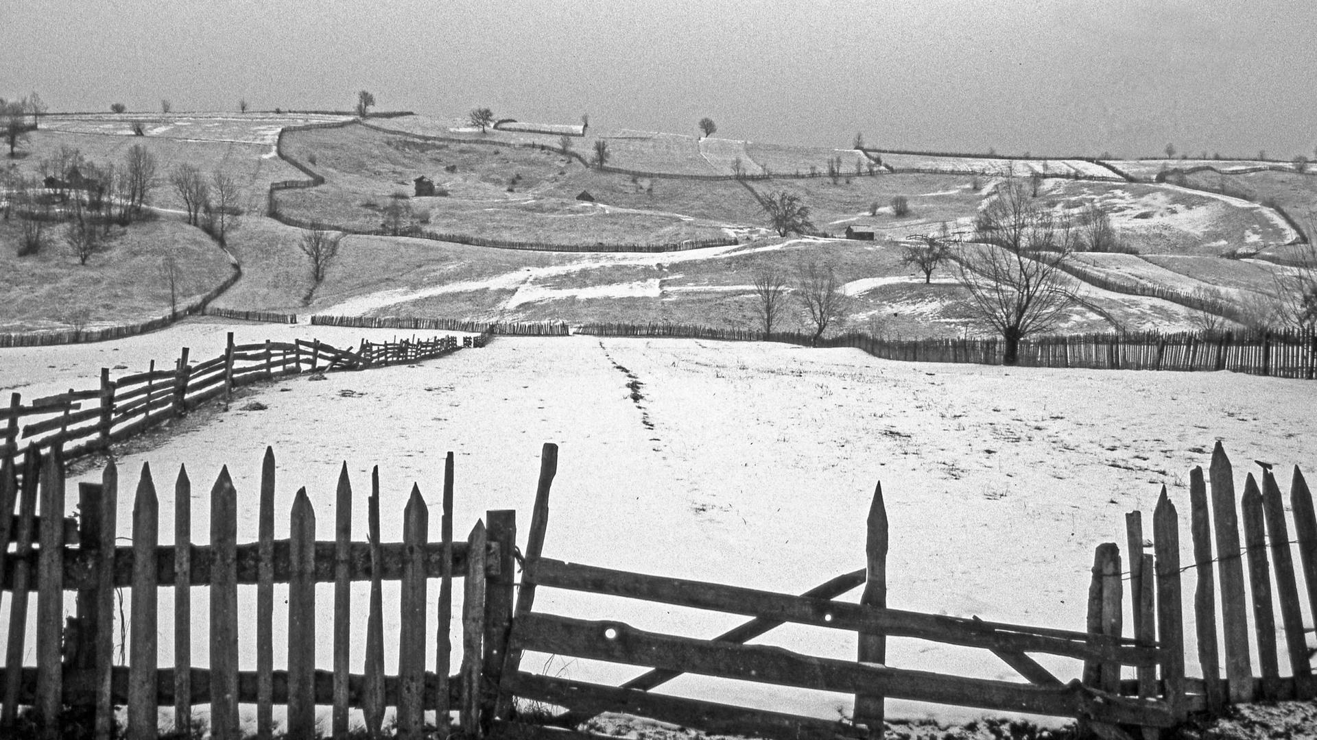 Winterlandschaft in Rumänien