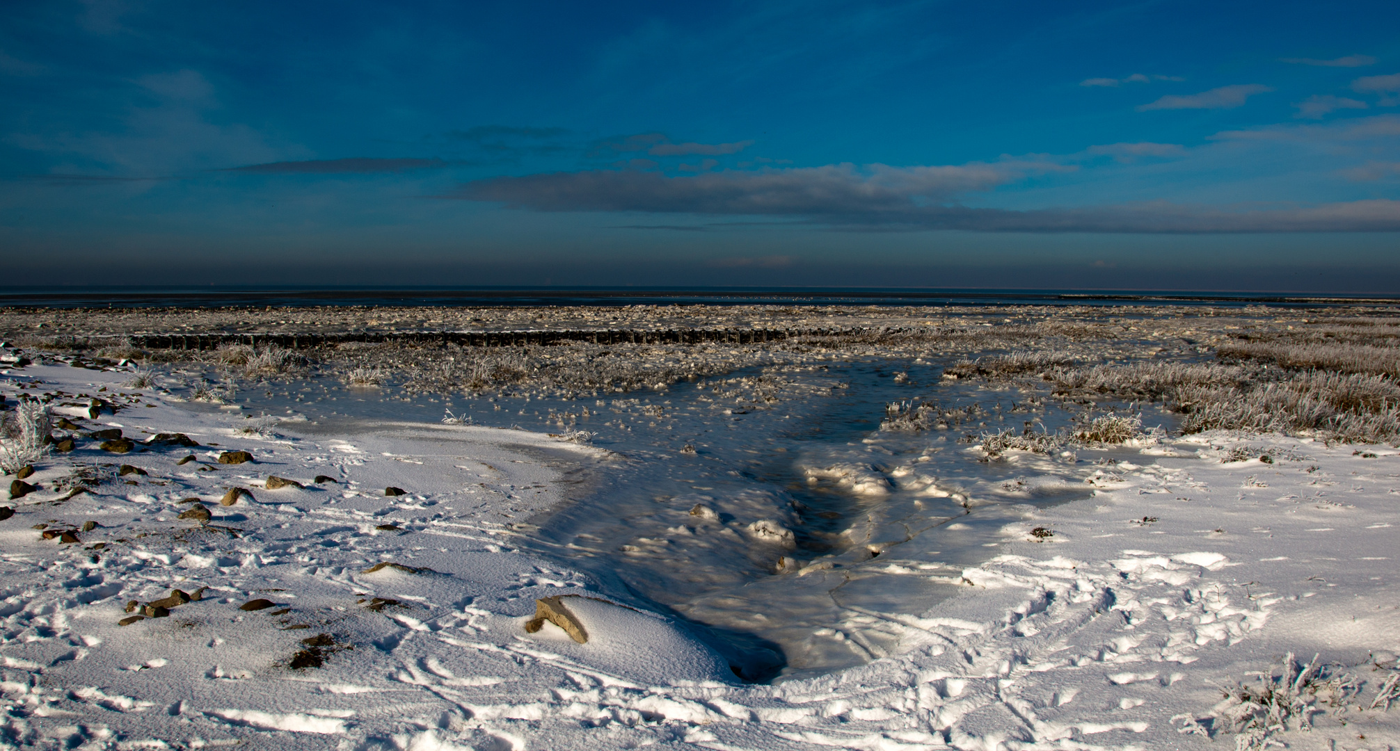 Winterlandschaft Jadebusen/Nordsee