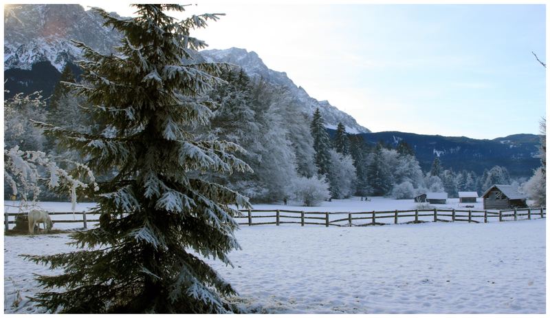 Winterlandschaft kurz vor Grainau