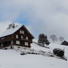 Winterlandschaft mit Bauernhaus