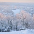 Winterlandschaft mit Kirchturm