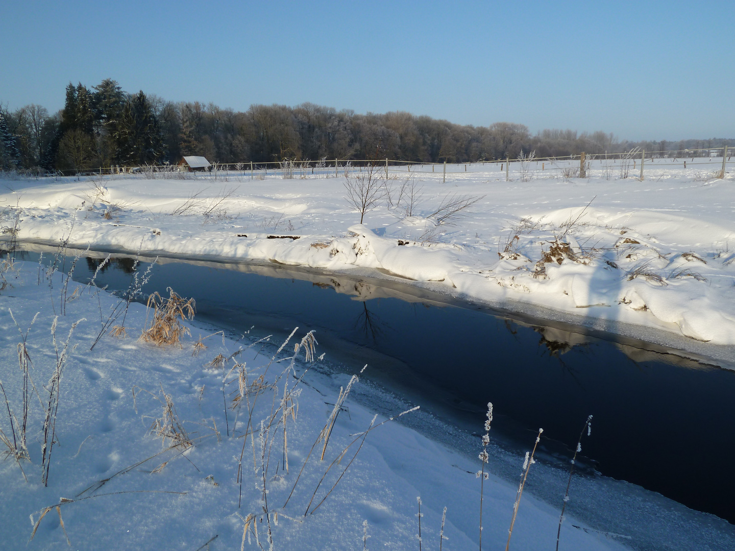 Winterlandschaft mit Trave