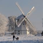 Winterlandschaft - Mühle in Munkbrarup