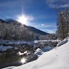 Winterlandschaft Rhone