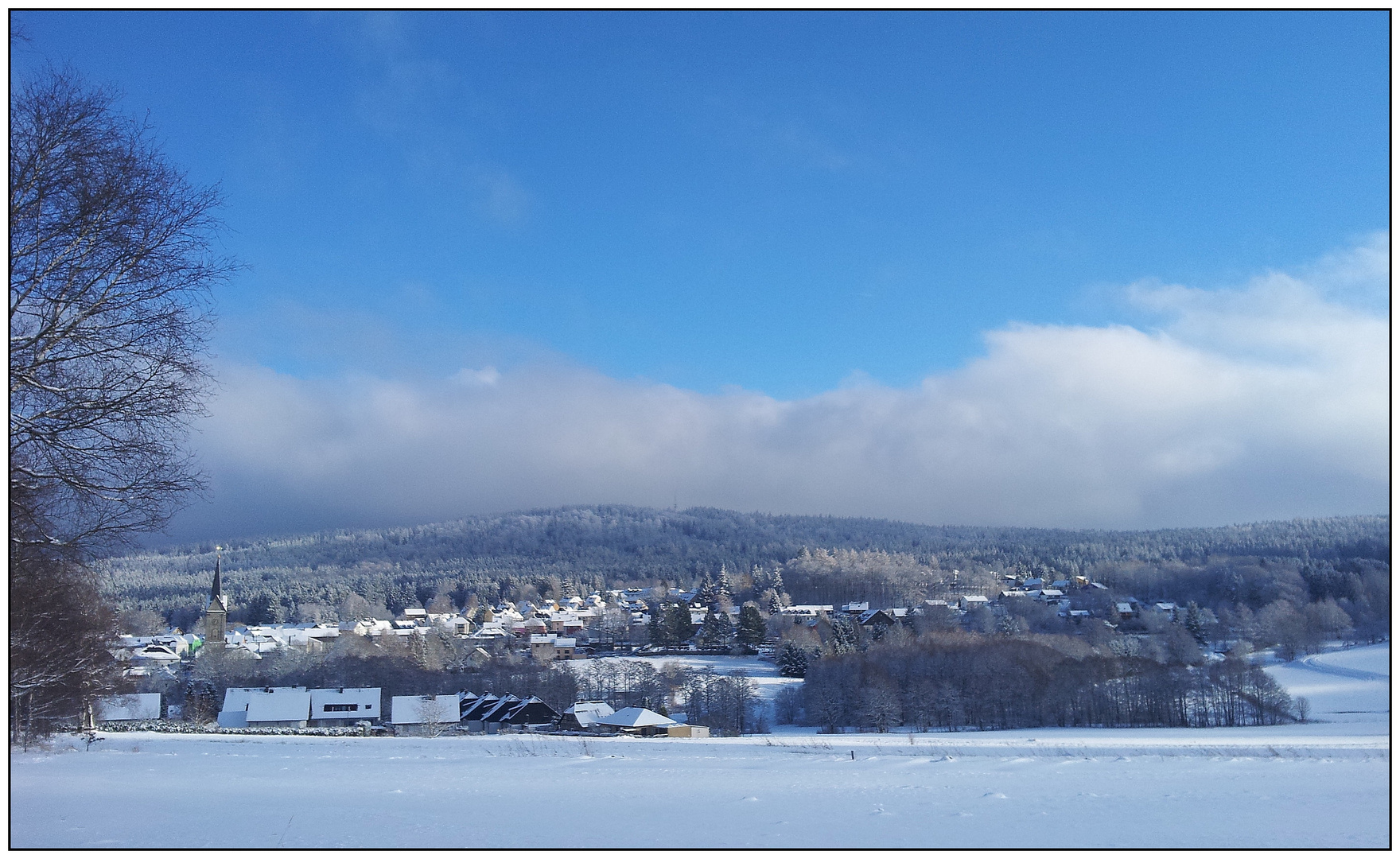 Winterlandschaft um meinen Heimatort