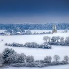 Winterlandschaft und Schlittenfahrt