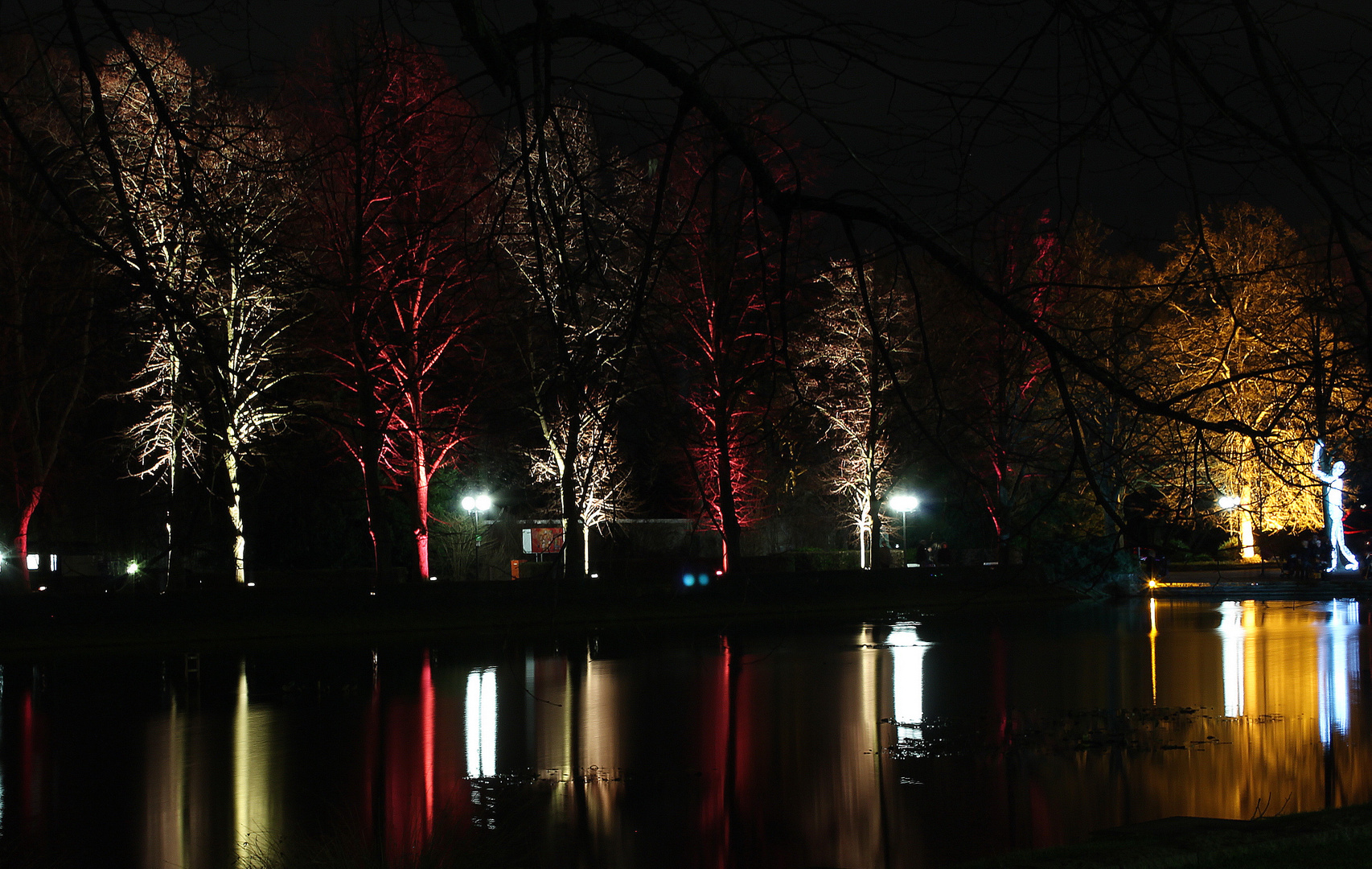 Winterleuchten im Park