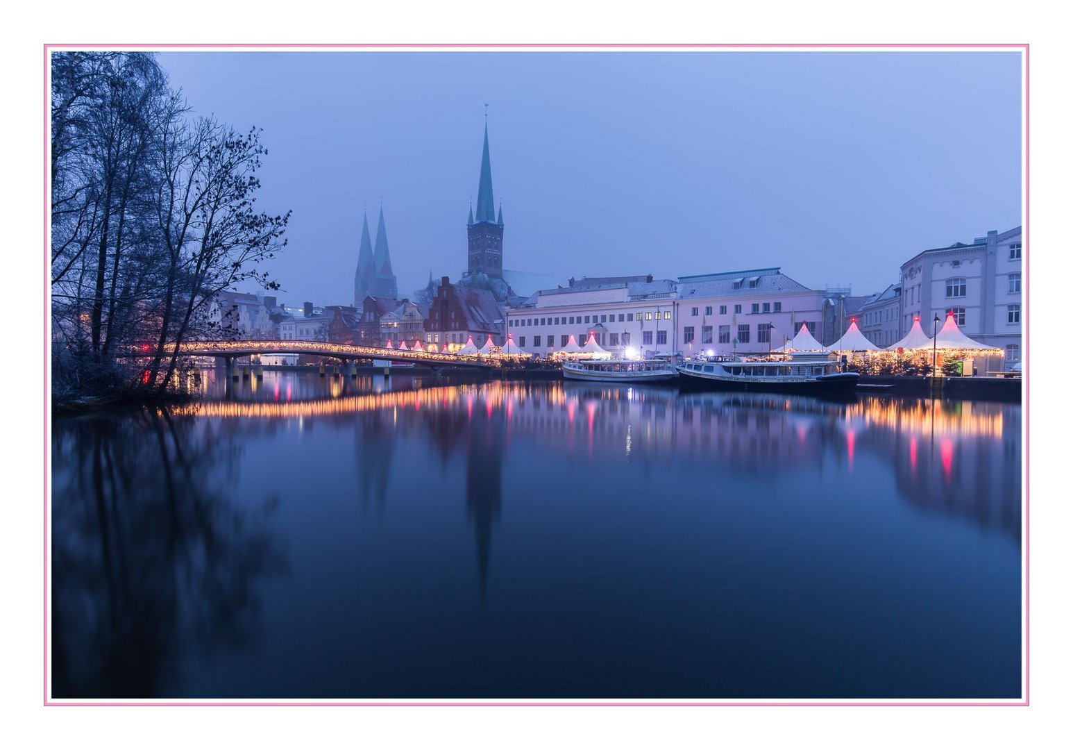 Winterlich... Foto & Bild | himmel & universum, blaue stunde, lübeck
