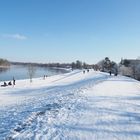 Winterlich an der Elbe 