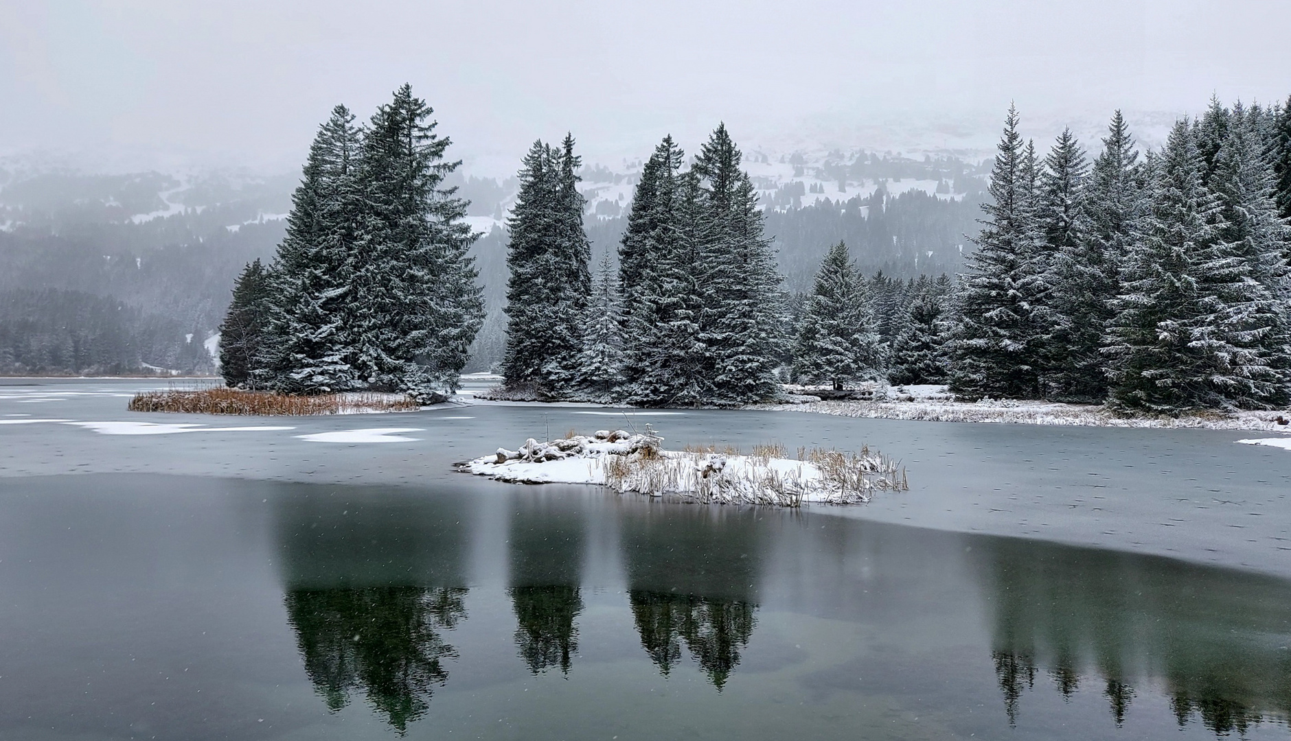 winterlich gespiegelt