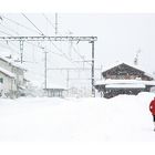 Winterlicha Spaziargang bim Bahnhof Bonaduz