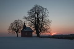 winterliche Abendstimmung