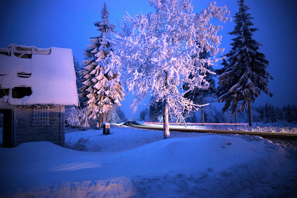 winterliche Abendstimmung von Michaela Melichar