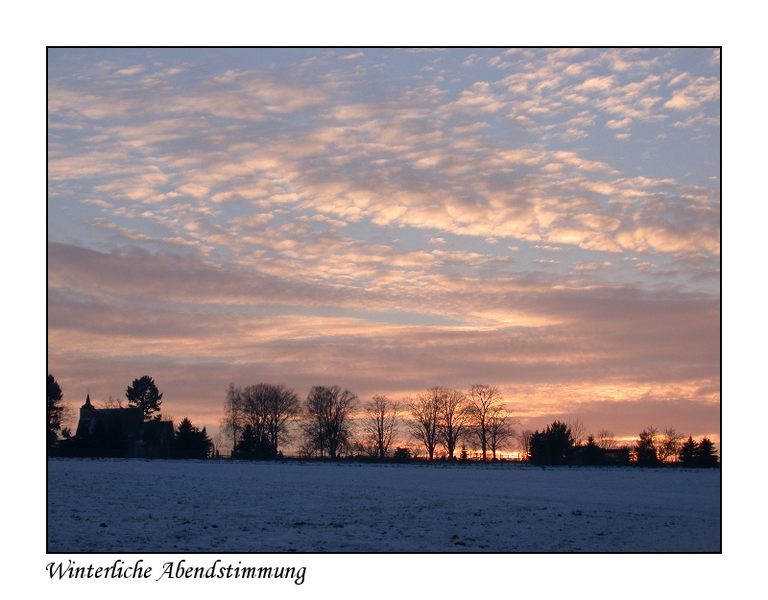 Winterliche Abendstimmung