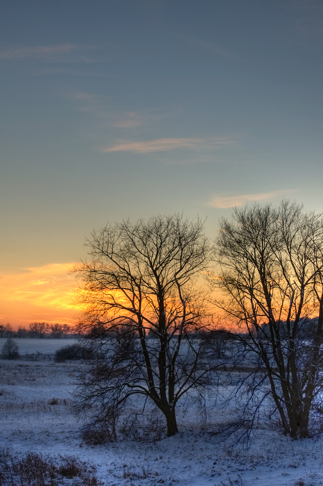 Winterliche Abendstimmung