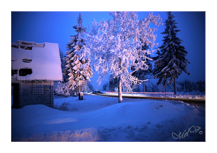 winterliche Abendstimmung