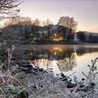 Winterliche Abendstimmung am Listersee