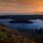 winterliche Abendstimmung am Rursee