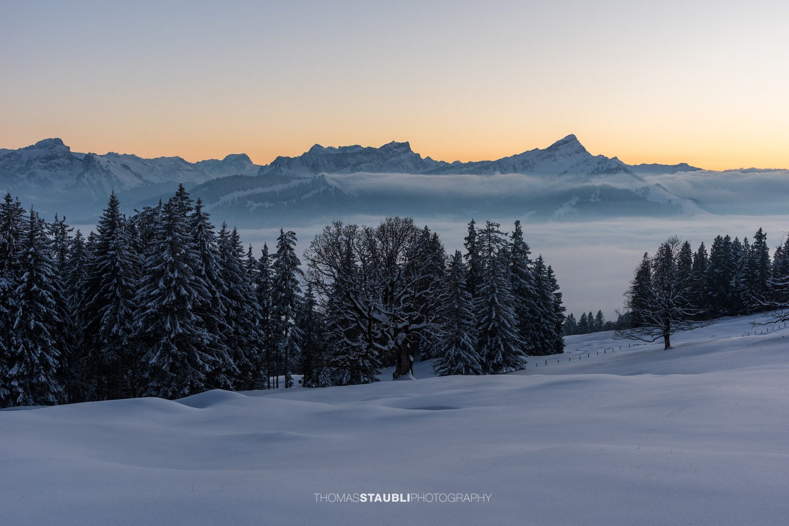 Winterliche Abendstimmung