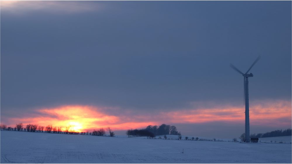 Winterliche Abendstimmung