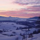 Winterliche Abendstimmung im Emmental (Schweiz)