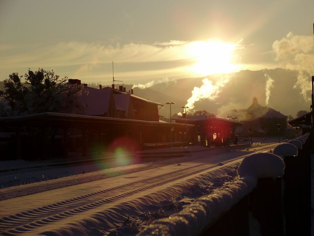 Winterliche Abendstimmung in Wernigerode