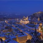 Winterliche Altstadt zu Salzburg....