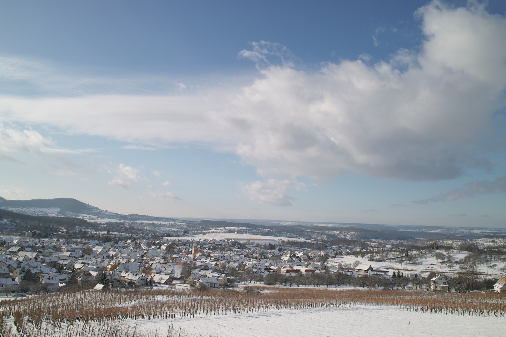 Winterliche Aussicht auf Beuren