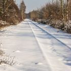 Winterliche Bahnstrecke