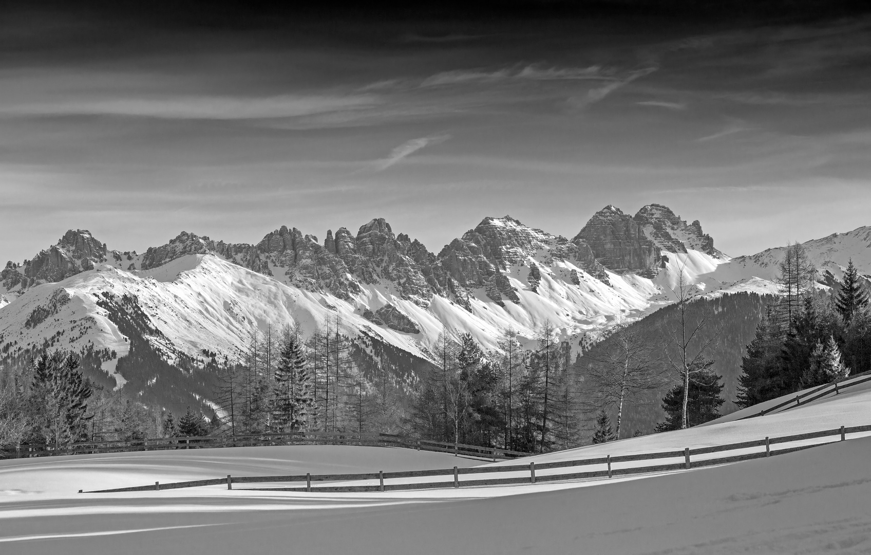 Winterliche Berge