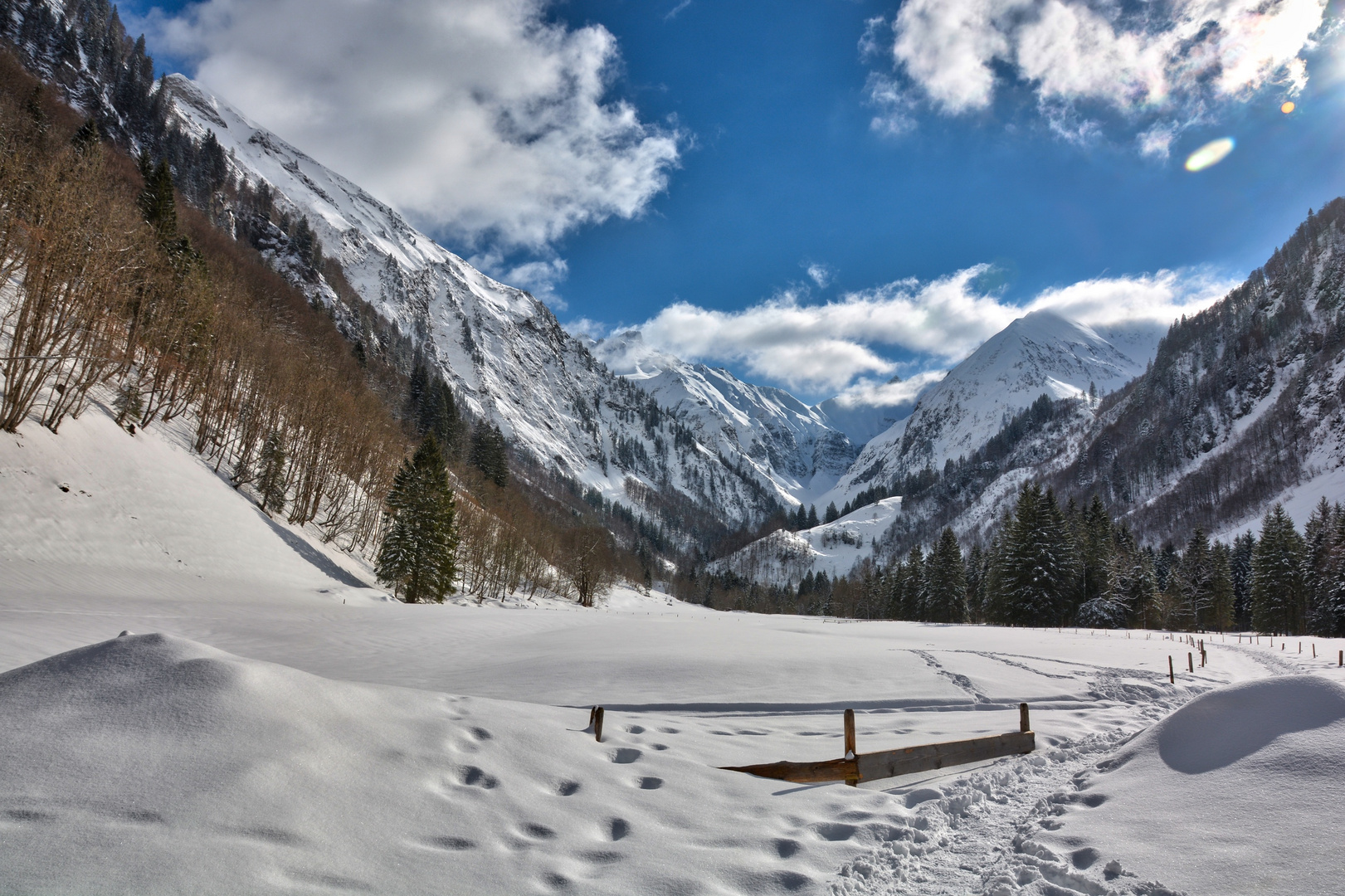 Winterliche Bergwelt