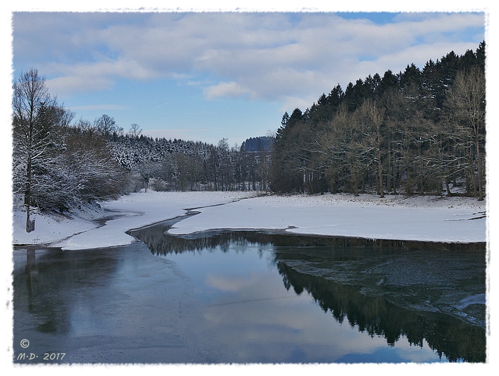 Winterliche Bevertalsperre....