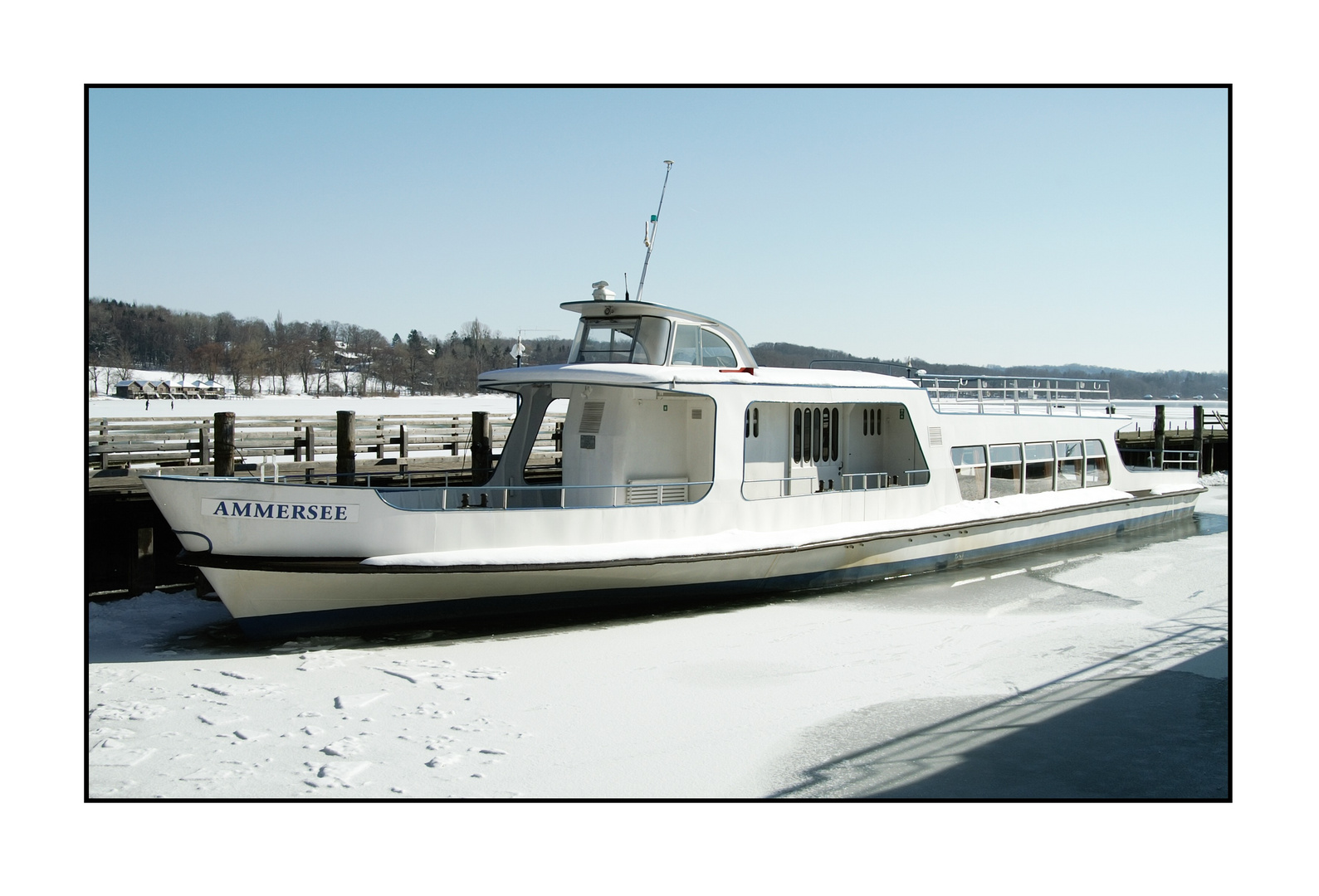 Winterliche Bootsaufnahme am Ammersee