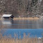 ... winterliche Bootshütte ...