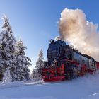 Winterliche Brockenbahn