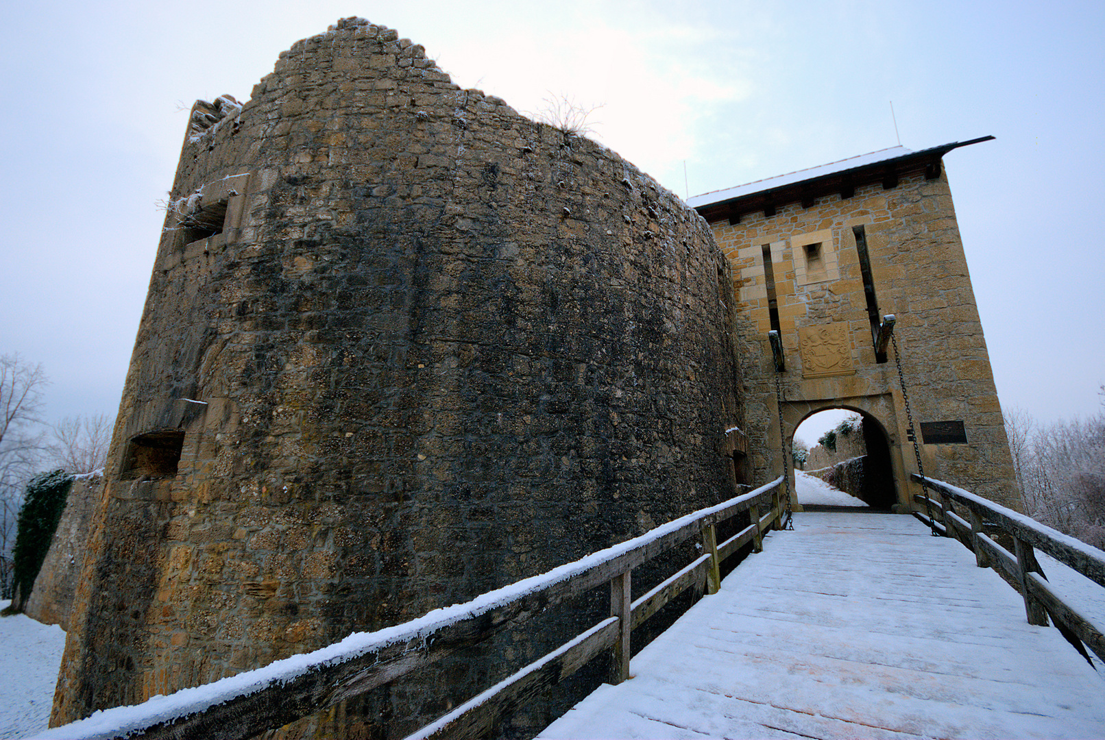 Winterliche Burg