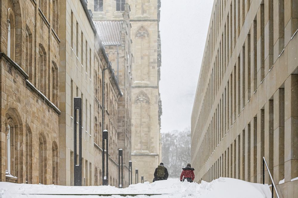 Winterliche Diozesanbibliothek Munster