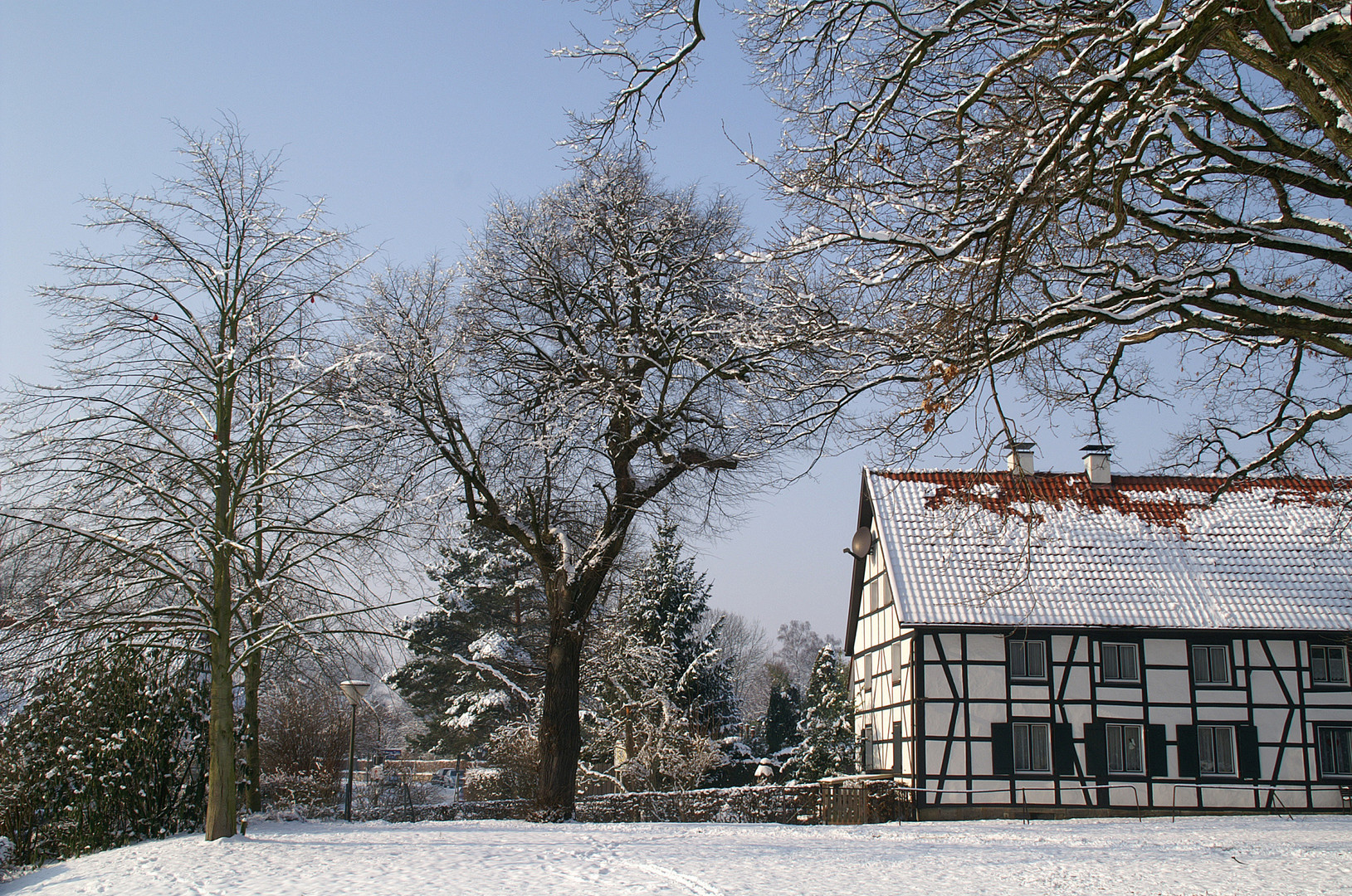 Winterliche Dorfidylle