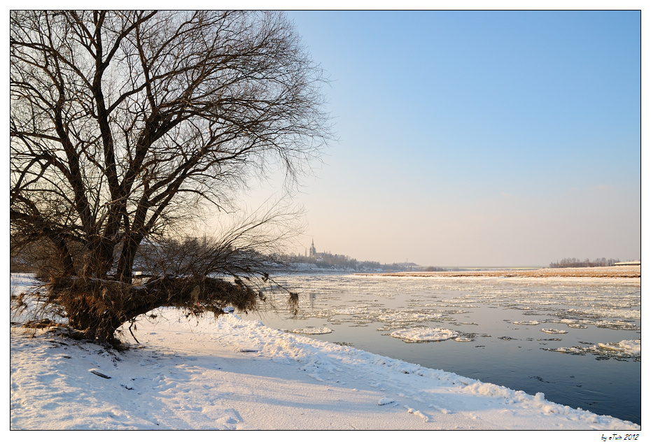 Winterliche Elbimpression