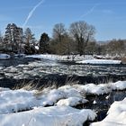 Winterliche Fischtreppe