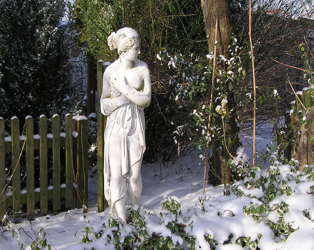 Winterliche Gartenromantik
